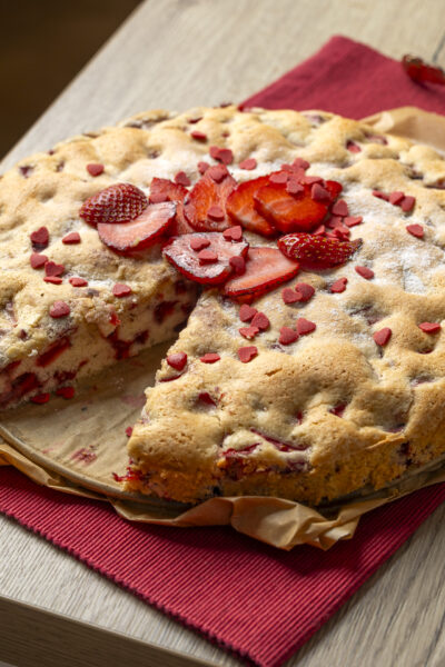 5 minutni kolač s jagodama